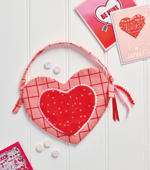 Quick and Easy Heart Bag Sewing Pattern