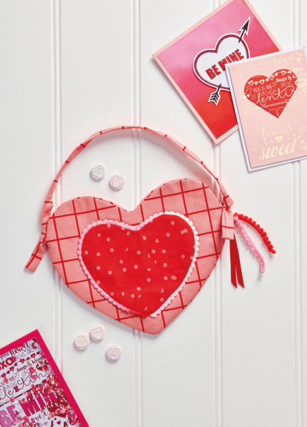 Quick and Easy Heart Bag Sewing Pattern