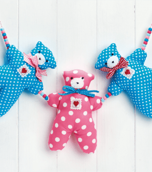 Love Heart Bear Decoration Sewing Pattern