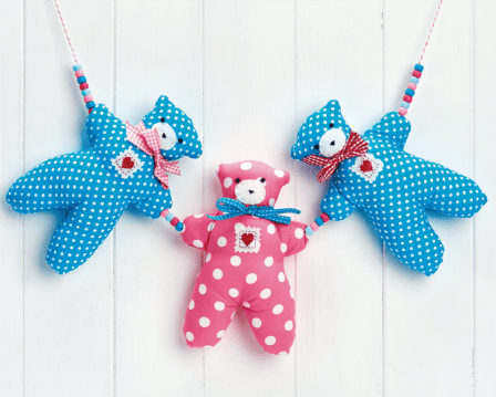 Love Heart Bear Decoration Sewing Pattern