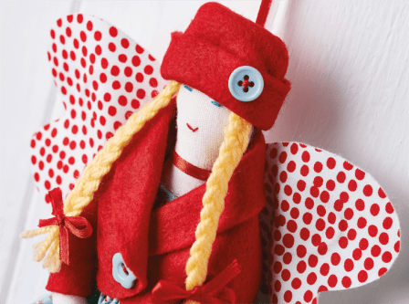 Holly Christmas Fairy Hanging Decoration Sewing Pattern