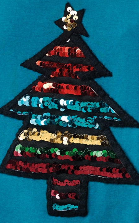 Christmas Sequin Sweater Top Sewing Pattern