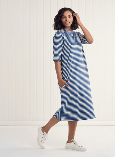 Jade Jersey Knit T-Shirt Midi Dress Sewing Pattern