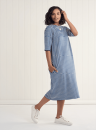 Jade Jersey Knit T-Shirt Midi Dress Sewing Pattern