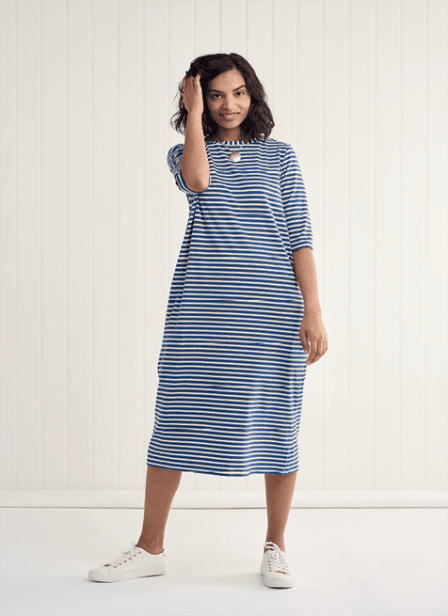 Jade Jersey Knit T-Shirt Midi Dress Sewing Pattern