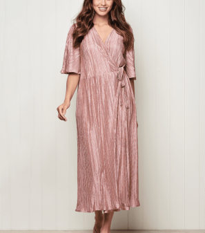 Jennifer Wrap Dress With Flutter Sleeves Sewing Pattern
