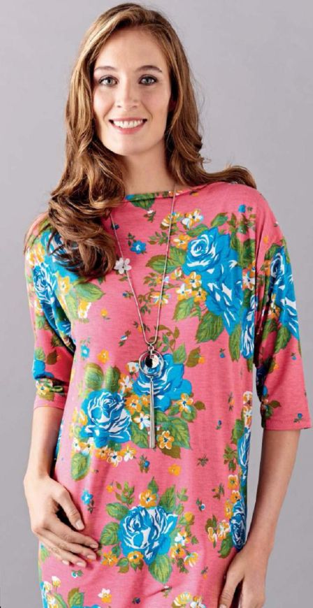 Floral Jersey Tunic