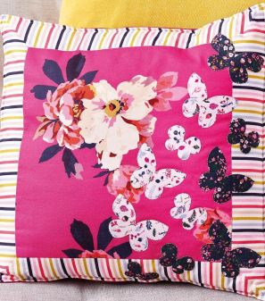 Joules Floral Butterfly Cushion Sewing Pattern