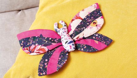 Joules Floral Butterfly Cushion Sewing Pattern