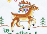 Christmas Reindeer Embroidery Hoop Sewing Pattern