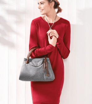 Simple Kelly Wool Tweed Handbag Sewing Pattern