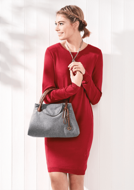 Simple Kelly Wool Tweed Handbag Sewing Pattern