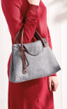 Simple Kelly Wool Tweed Handbag Sewing Pattern