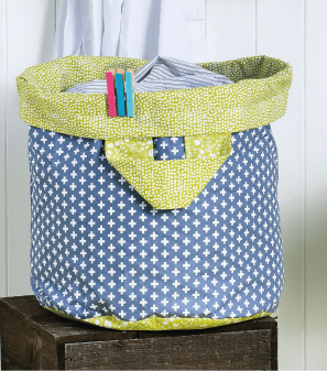 Cotton Laundry Tote Bag Sewing Pattern