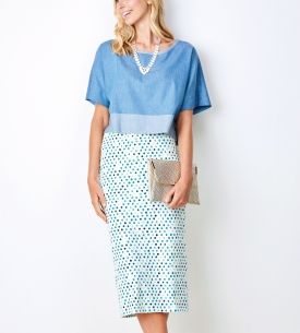 Boxy Top and Pencil Skirt