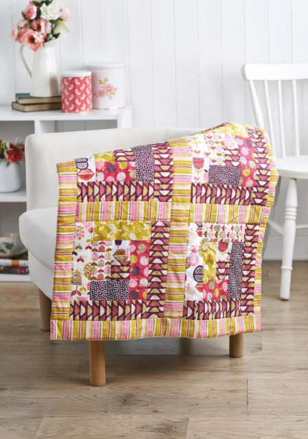 Simple Log Cabin Quilt Tutorial
