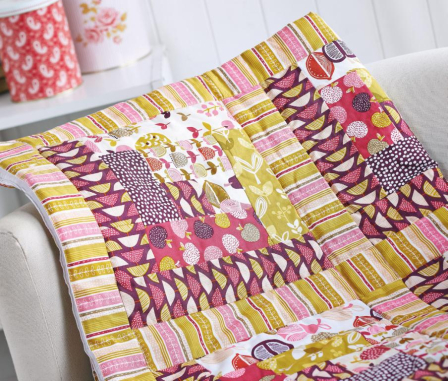 Simple Log Cabin Quilt Tutorial