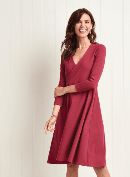 Malia Jersey Knit Wrap Dress Sewing Pattern