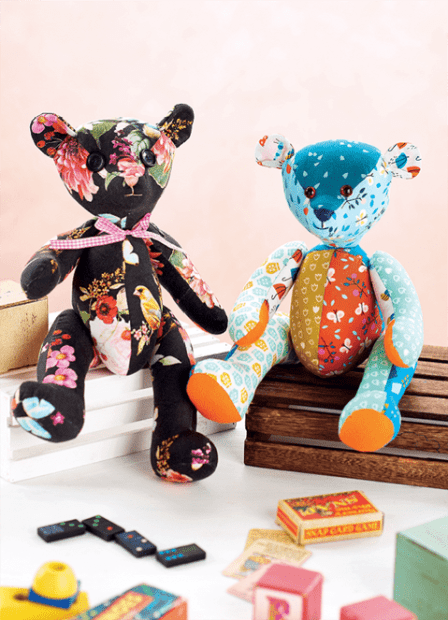 Vintage-Style Memory Teddy Bear Sewing Pattern