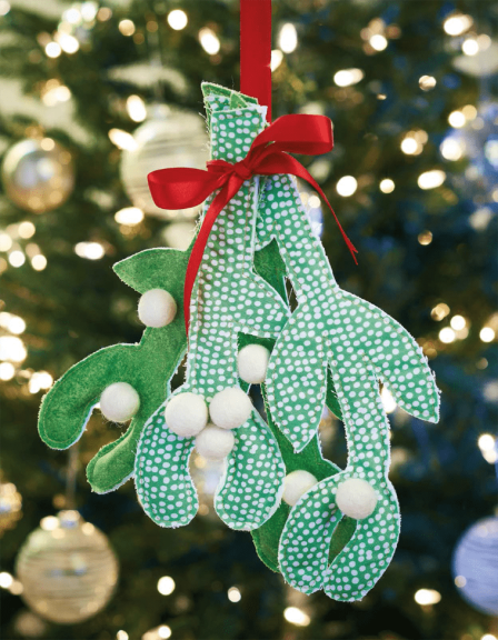 Christmas Mistletoe Decoration Sewing Pattern