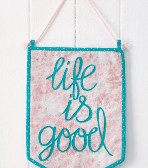 Motivational Wall Hanging Sewing Pattern