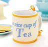 Embroidered mug hugs
