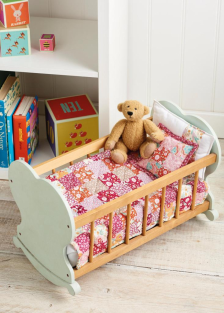 Patchwork Cot Bedding For Dolls Pattern
