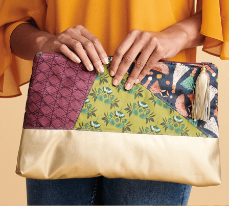 Patchwork Clutch Bag