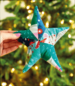 Simple Christmas Patchwork Star Sewing Pattern