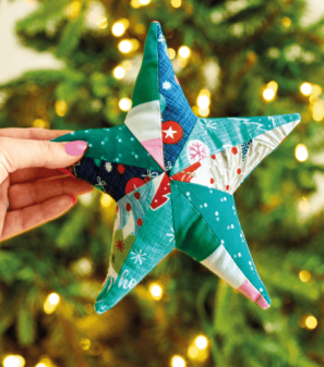 Simple Christmas Patchwork Star Sewing Pattern