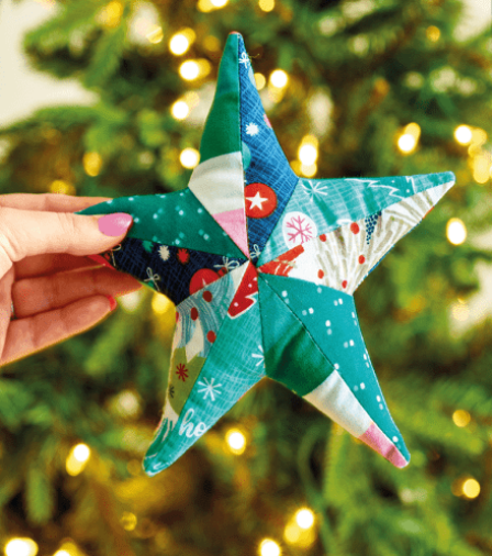 Simple Christmas Patchwork Star Sewing Pattern