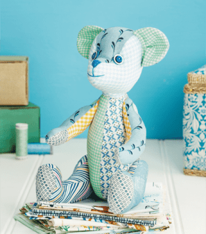 Easy Patchwork Teddy Bear Sewing Pattern