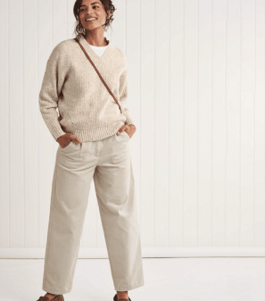 Straight-Leg Corduroy Peggy Trousers Sewing Pattern