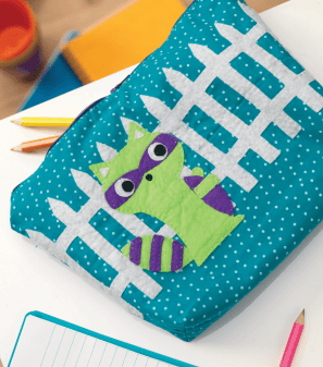 Applique pencil case