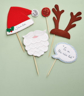 Christmas Photo Booth Felt Props Sewing Pattern