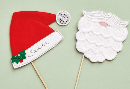 Christmas Photo Booth Felt Props Sewing Pattern