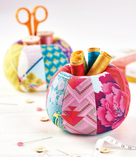 Patchwork Pincushion Pots Sewing Pattern