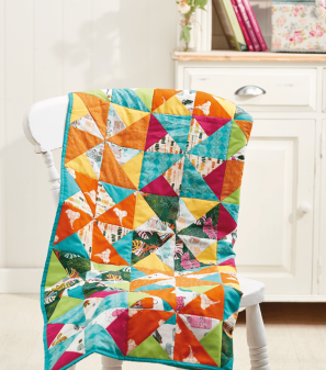 Easy Pinwheel Quilt Block Sewing Pattern