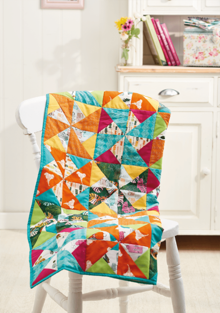 Easy Pinwheel Quilt Block Sewing Pattern