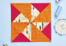 Easy Pinwheel Quilt Block Sewing Pattern