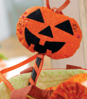 Pumpkin Treat Bag and Wand Sewing Pattern