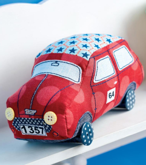 Easy Racing Car Plushie Sewing Pattern