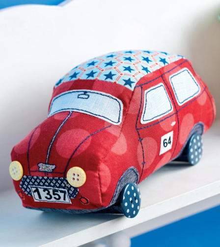 Easy Racing Car Plushie Sewing Pattern