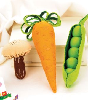 Soft stuffed fabric rattles