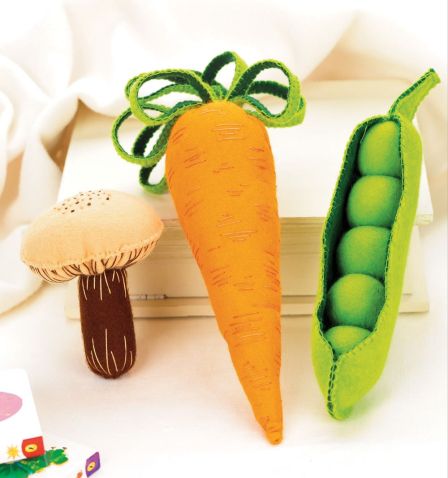 Soft stuffed fabric rattles