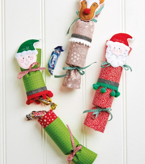 Fabric Christmas Crackers Sewing Pattern