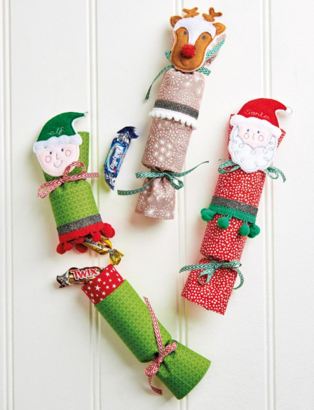 Fabric Christmas Crackers Sewing Pattern