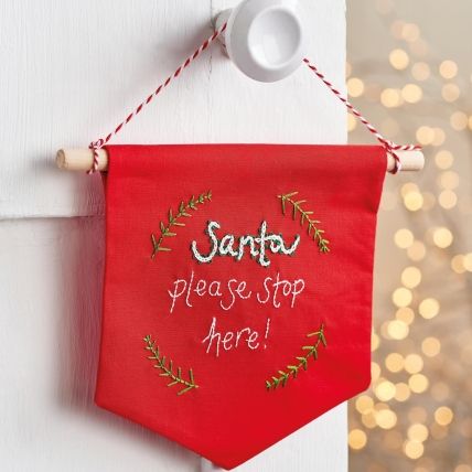 Santa Stop Here Sign