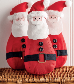 Santa Bowling Pins Christmas Sewing Pattern