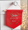 Christmas Santa Stop Here Sign Sewing Pattern